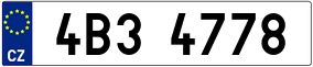 Trailer License Plate